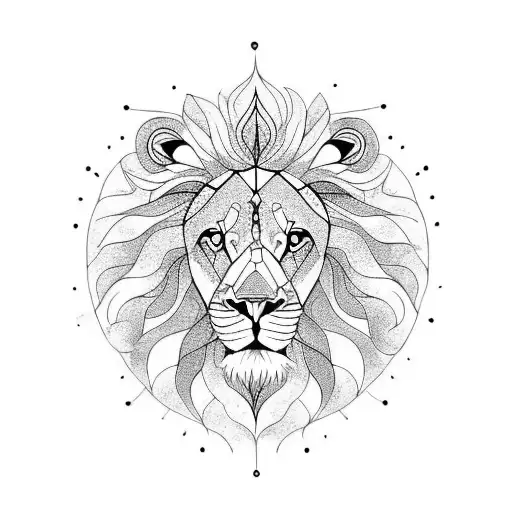 Lion Con Mandalas