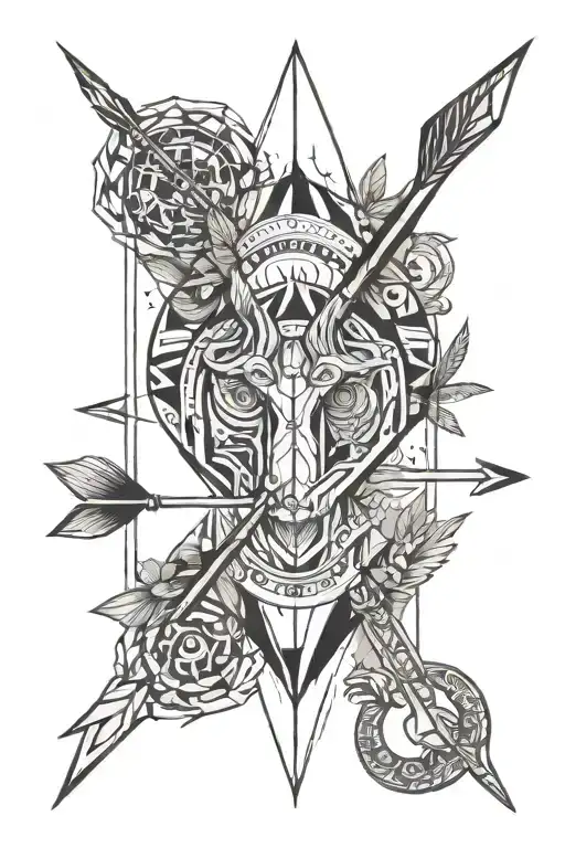 Arrow And Astrological Sign Aries Scorpio