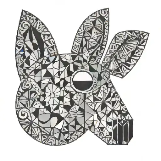 Peppa Pig Mask On Fluer De Lis Symbol