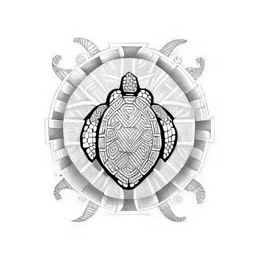 Turtle In Maori Style