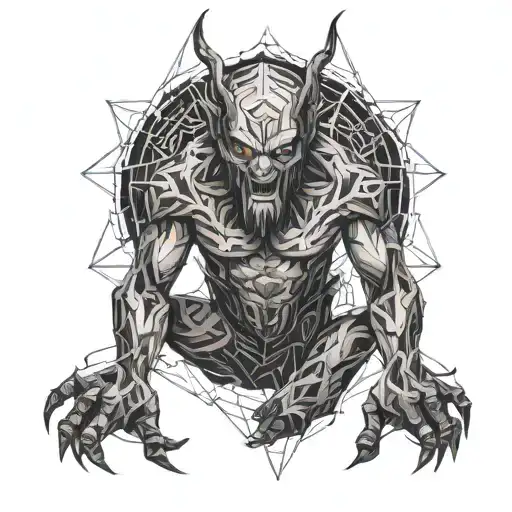 Demon Scratches Across Full Body