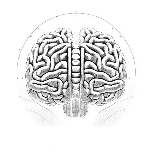 Brain With Music Waveform