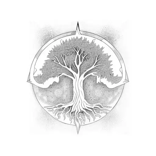 Kabbalah Tree Of Life With Corrosponding Symbols Hidden