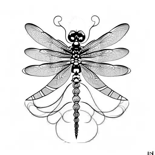 Spine Tattoo Dragonfly