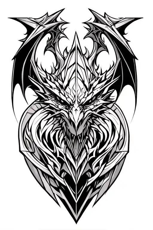 Gothic Architecture Patterns Into A Gargoyle