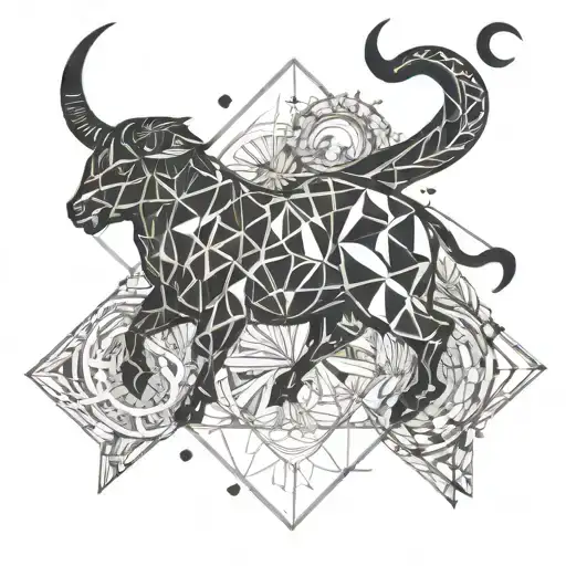 Taurus Zodiac Symbol In Maritime Concept