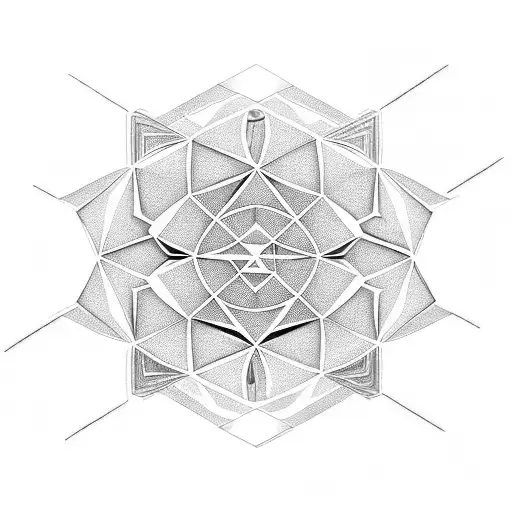 Empty Hexagon With A 3D Hexagonal Border