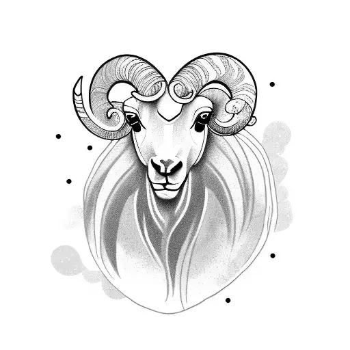 Connect The Profile Of A Ram And A Horse That Look In The Same Direction