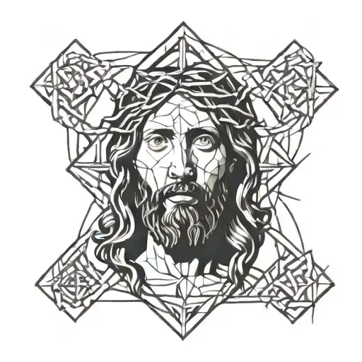 Jesus With Thorns Intertwined