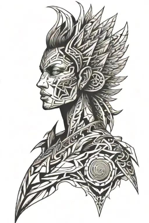 Tribal Angel Half Demon