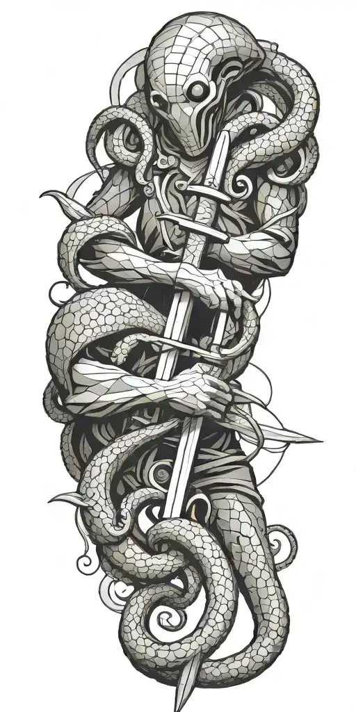 One Boy With Sword Fights Octopus