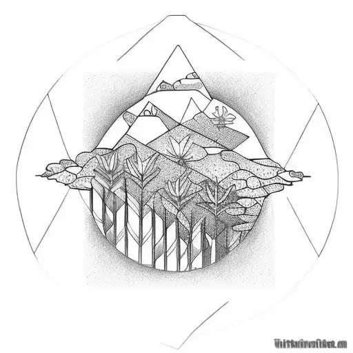 Waterfall In A Nature Setting