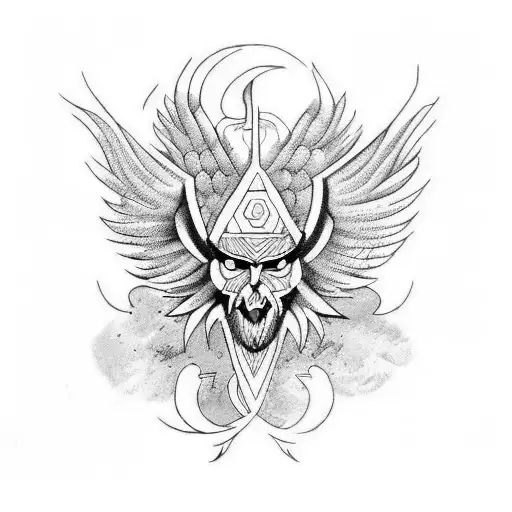 Warrior With Phoenix