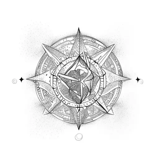 Aquarius Constellation Formed By A Wave And A Mermaid Tail