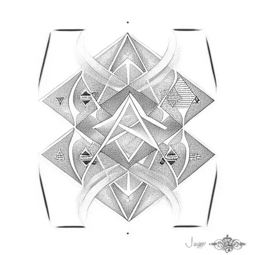 Just A 7 With A Diamond Under It All In Red As In The Card Seven Of Diamonds