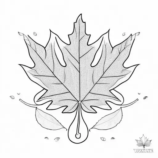 Acorn With Maple Leaf White Veton Horse