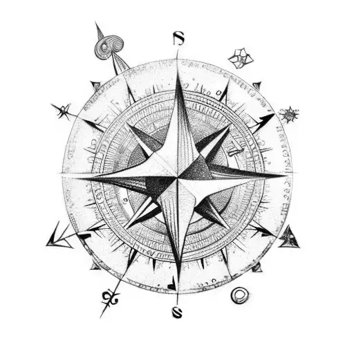 Pisces Zodiac And Compass