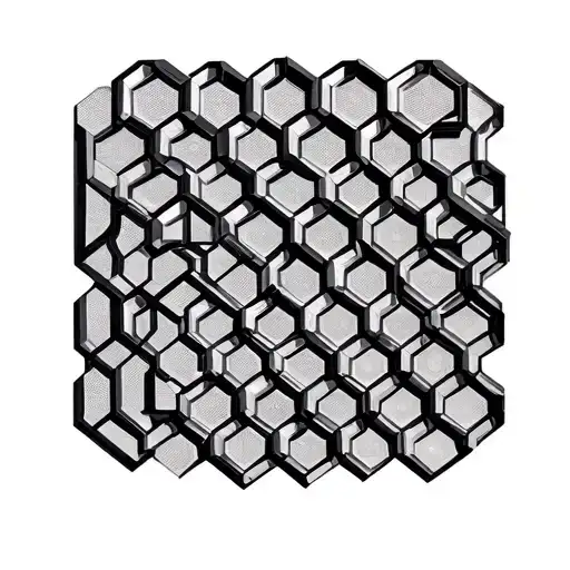 Repeating 3D Hexagon Pattern