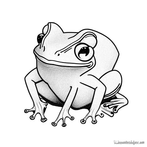 Pink Frog From The Side