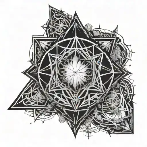 Gothic Geometric Design Incorporating