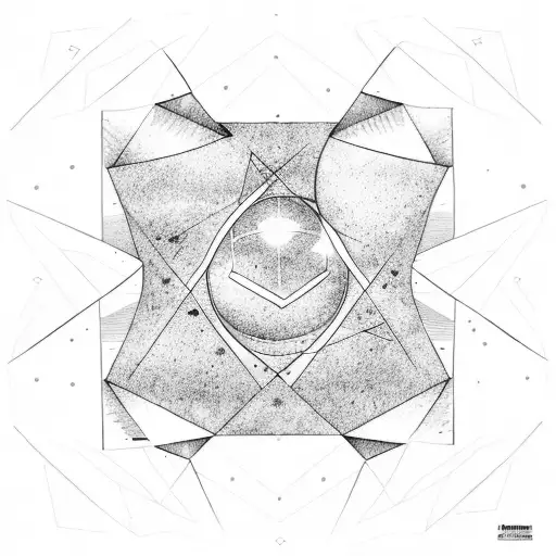 Equalateral Triangle With Moon Behind It