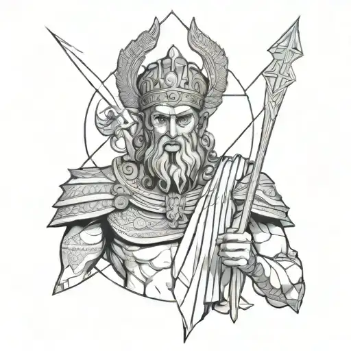 Greek God Of Hell With Something In The Background To Compliement It