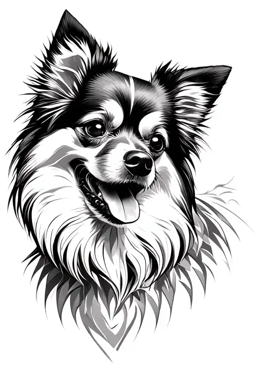 Pomeranian Dog Face