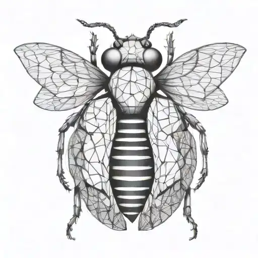 Drosophila Low Poly Black