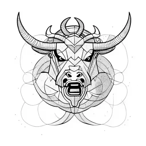 A Bull Transformed Into A Manticore