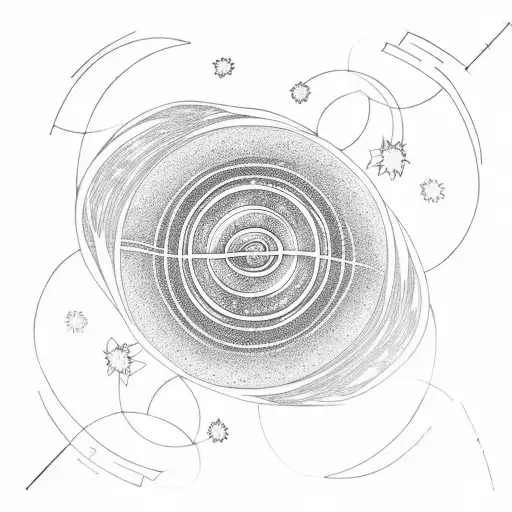 A Planet With Rings Intertwined With Flowers And Candy