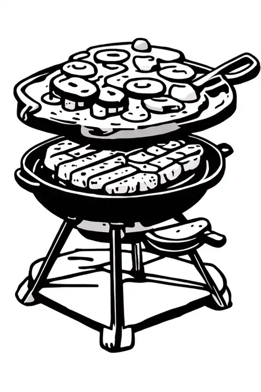 Raclette Grill Cartoon