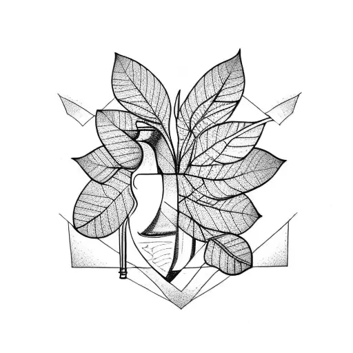 Hourglass And Leaves