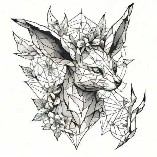Leafeon Line Tatto Anatomical