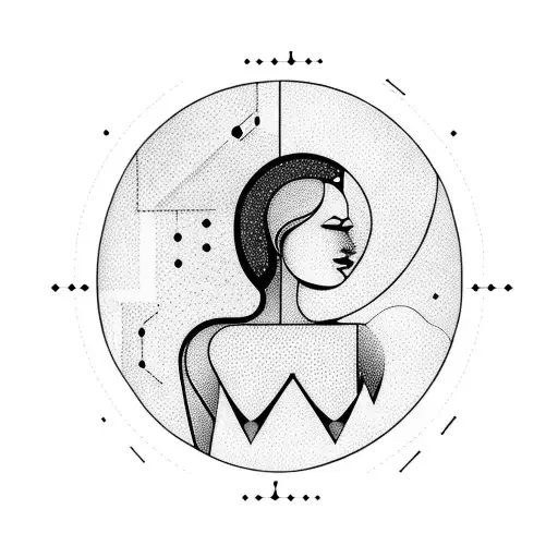 A Woman Body With A Mountain Behind Seeking Space