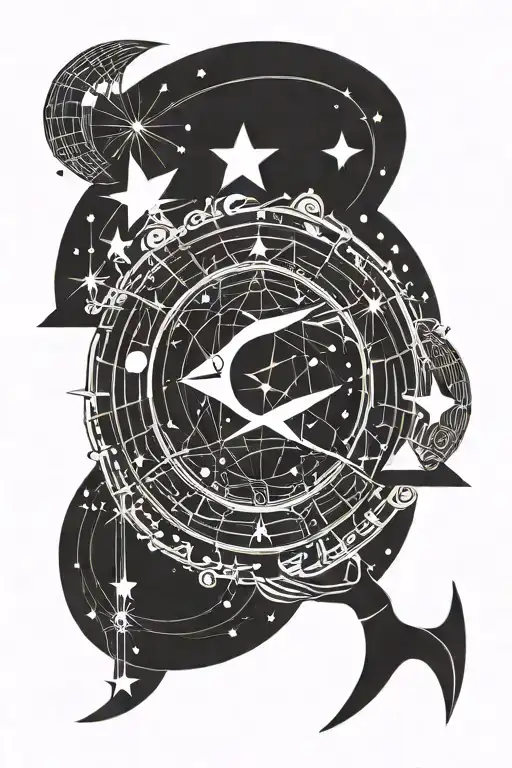 Moon Stars Sagittarius