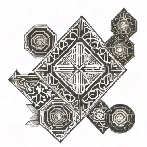 Korean Inspired Bicep Tatoo Degion In Meaning