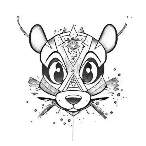 Disney Stitch With Water Colors