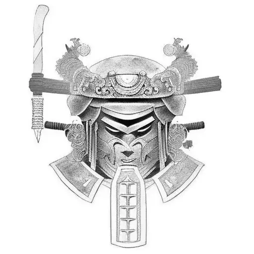 A Fusion Of A Samurai And A Roman Gladiator In Battle