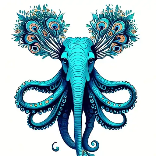 Octopus Peacock Elephant