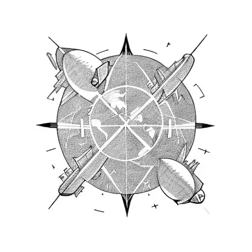 Airplane Flying Around Earth