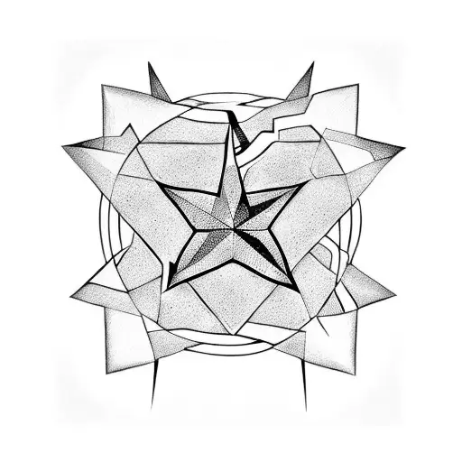 Seven Pointed Star With His Lines Crossing Eachother