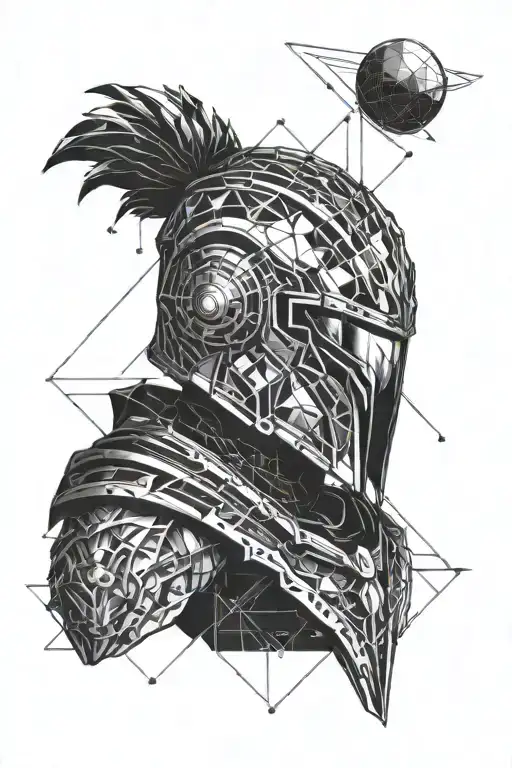 Spartan Looking At Alien Planet