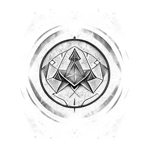 Skyrim Logo Psychedelic Pattern