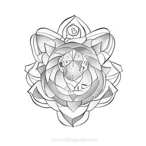 Leo Zodiac With Flower