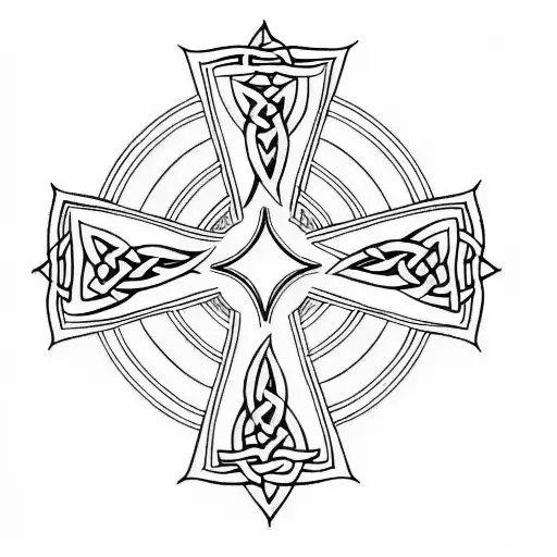 Celtic Cross Compass Rose