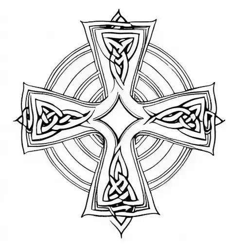 Celtic Cross Compass Rose