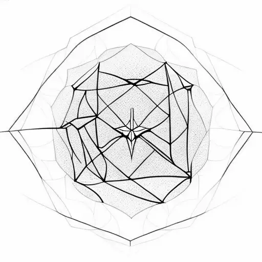 Tree Branch Geometric Deer Mandella Hexagon Sleeve