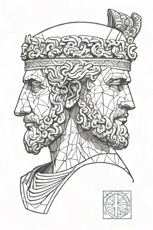 Roman Emperor Bareheaded Like Roman Bust Sculpture No Beard