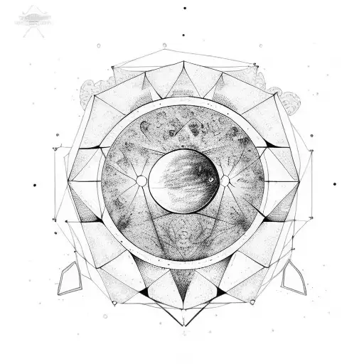 Phases Of The Moon With Elegant Minimalist Design