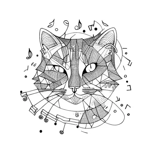 Forest With Music And Cats